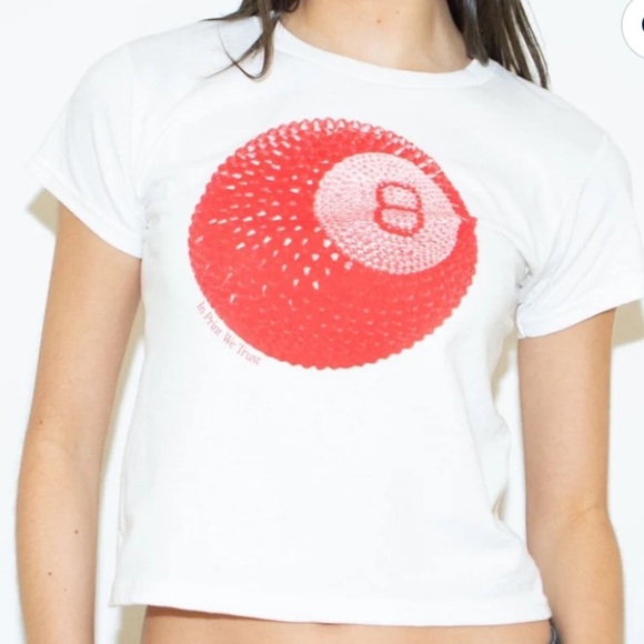 In Print We Trust Lucky Shot Black Tee NWOT - Picture 2 of 3